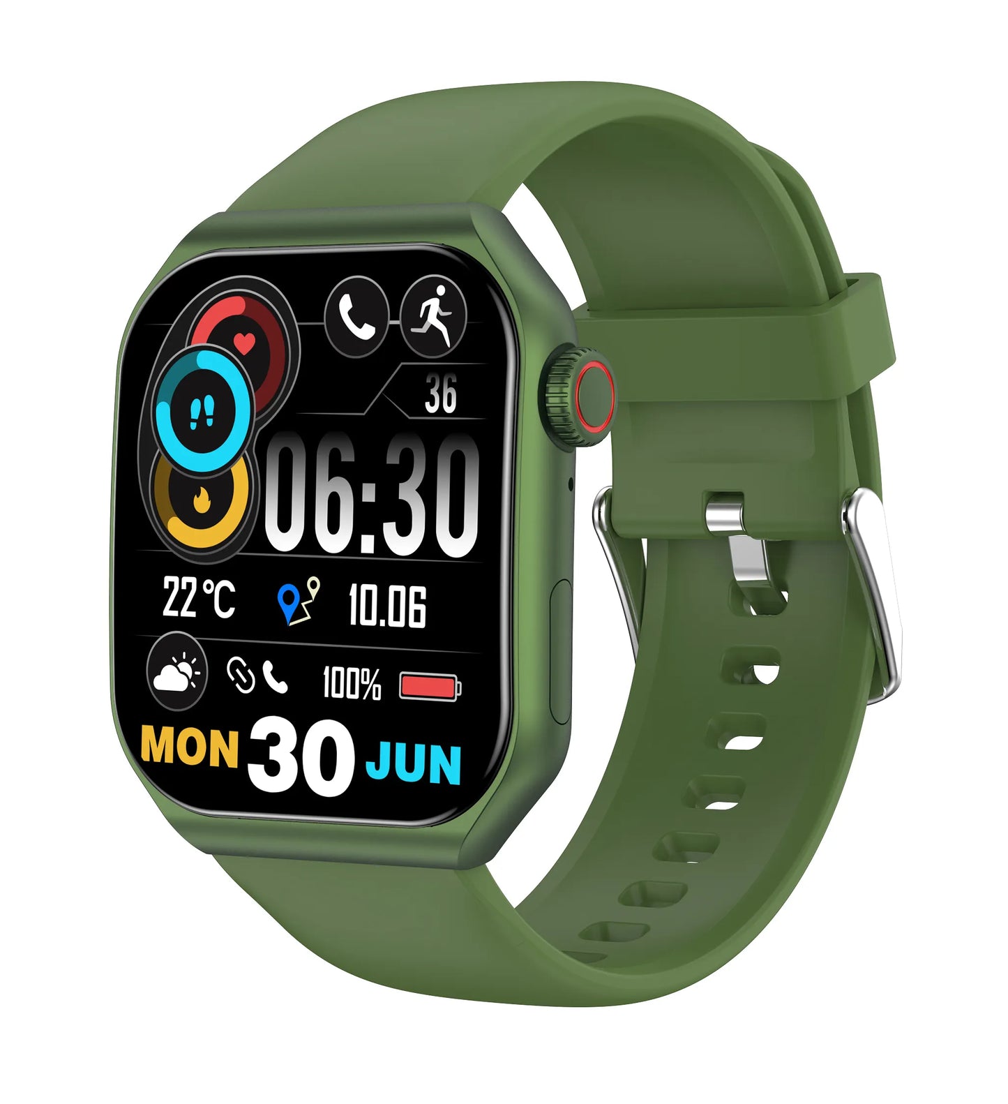 BulkBridge 2025 LA39 BT Call Smart Watch for Men - 1.85" AMOLED Screen, Custom Dial, Compatible with IOS & Android