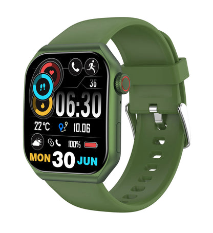 BulkBridge 2025 LA39 BT Call Smart Watch for Men - 1.85" AMOLED Screen, Custom Dial, Compatible with IOS & Android